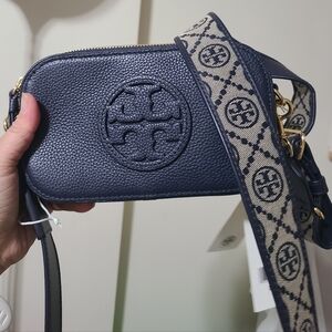 Tory Burch Navy Miller Mini Crossbody Bag Nwt